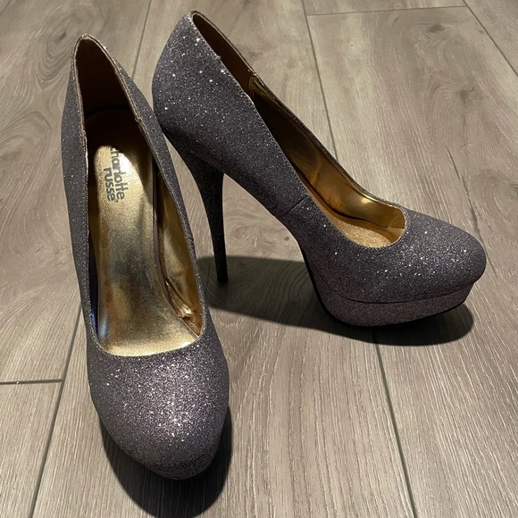 NWOB Charlotte Russe Glitter Classic Pump - Picture 2 of 8